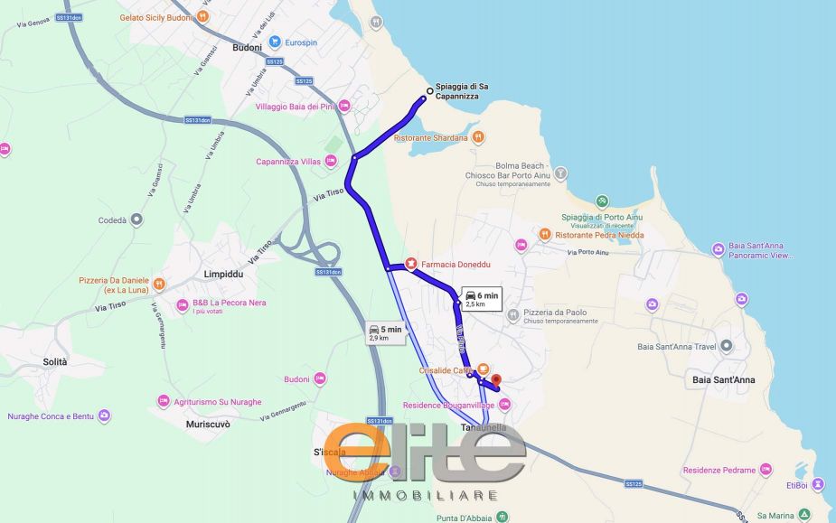 Villetta con vista mare in Sardegna a Budoni